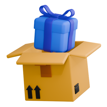 Regalo de caja abierta  3D Icon