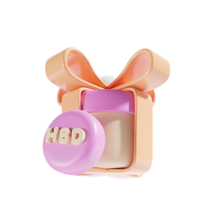 Regalo de cumpleaños  3D Icon