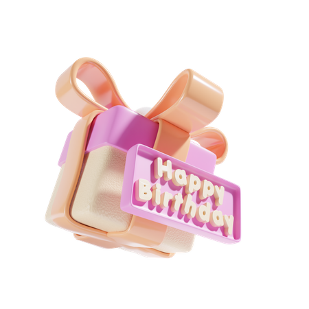 Regalo de cumpleaños  3D Icon