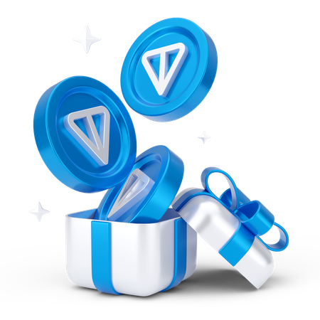 Regalo de moneda de tonelada  3D Icon