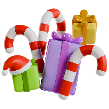 Regalo de navidad en abundancia  3D Icon