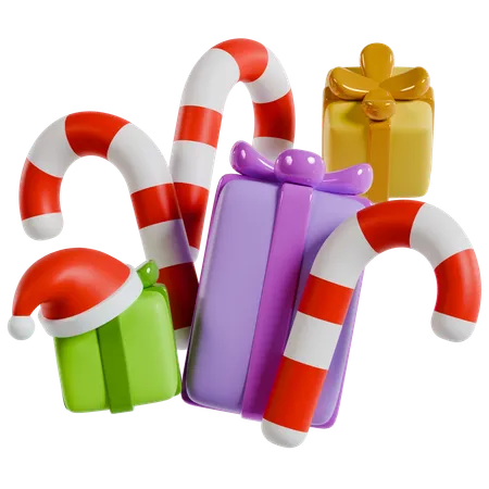 Regalo de navidad en abundancia  3D Icon