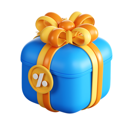 Descuento de regalo  3D Icon