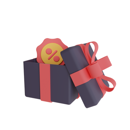 Descuento de regalo  3D Icon