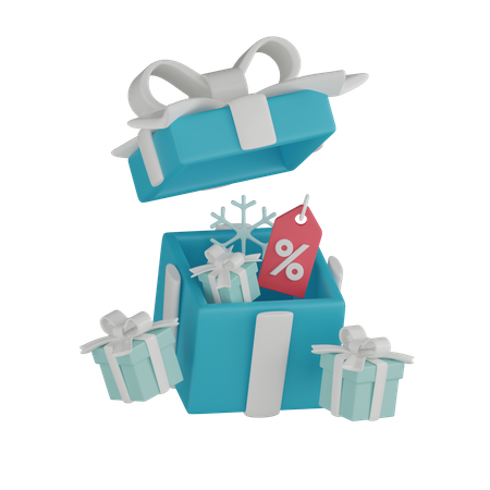 Descuento de regalo  3D Icon