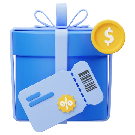 Descuento de regalo  3D Icon