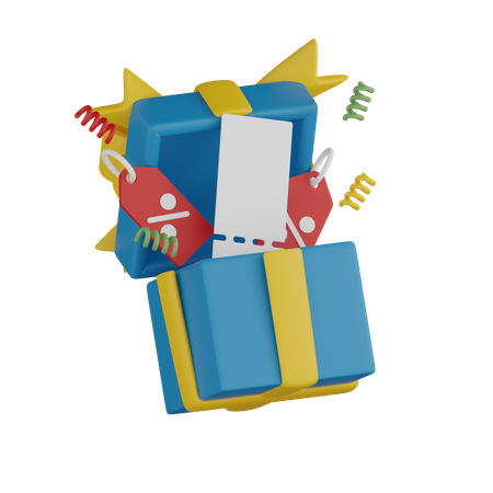 Descuento de regalo  3D Icon