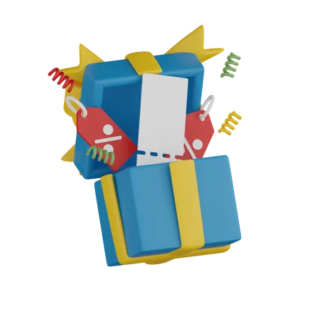 Descuento de regalo  3D Icon