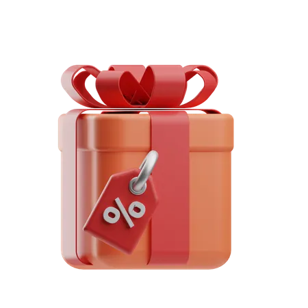 Descuento de regalo  3D Icon