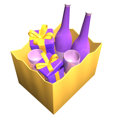 Fiesta de regalo  3D Icon