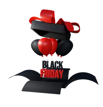 Regalo de viernes negro  3D Icon