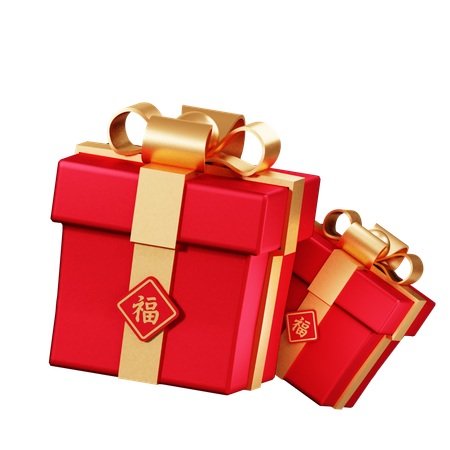 Regalos de año nuevo chino  3D Icon