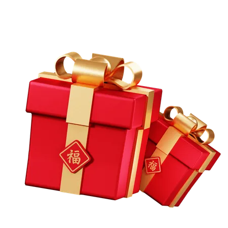 Regalos de año nuevo chino  3D Icon