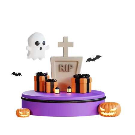 Regalos de halloween  3D Illustration