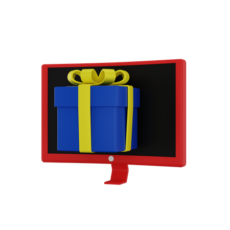 Regalos en línea  3D Icon