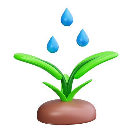 Regando plantas  3D Icon