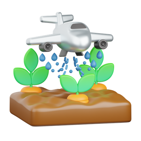 Regando plantas  3D Icon