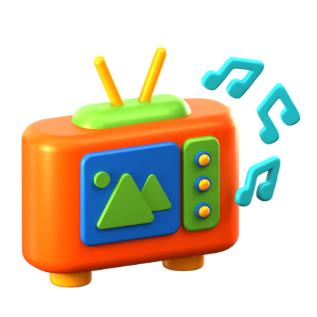 Regarder la télévision  3D Icon