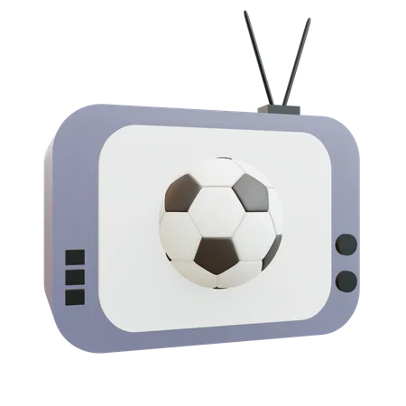 Regarder un match de foot  3D Icon