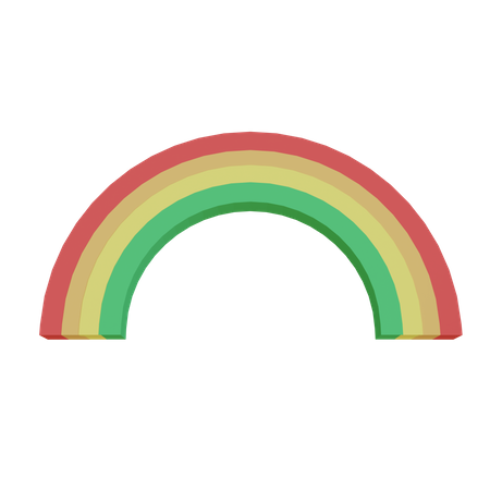 Regenbogen  3D Illustration