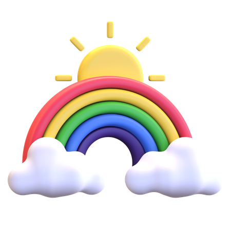 Regenbogen  3D Illustration