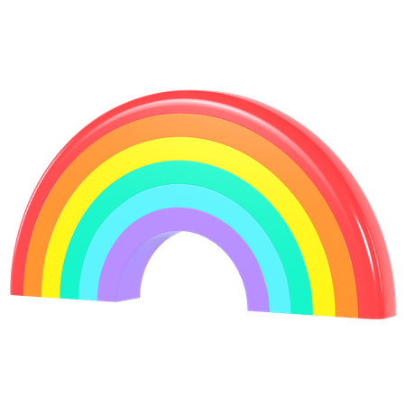 Regenbogen  3D Illustration