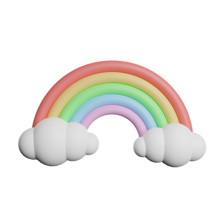 Regenbogen  3D Illustration