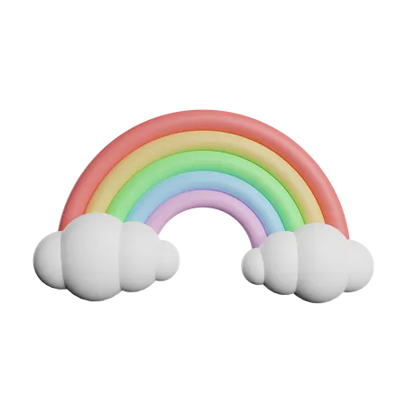 Regenbogen  3D Illustration