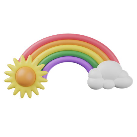 Regenbogen  3D Illustration