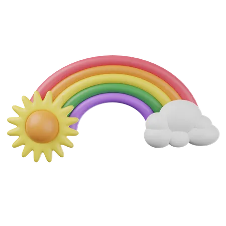 Regenbogen  3D Illustration