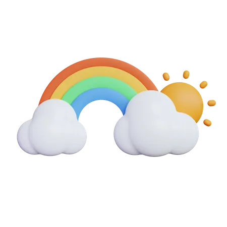 Regenbogen  3D Icon