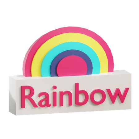 Regenbogen  3D Icon