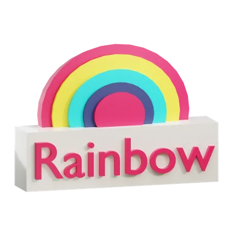 Regenbogen  3D Icon