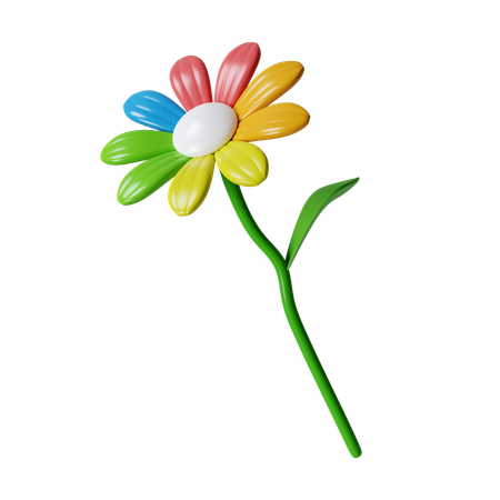 Regenbogenblume  3D Icon