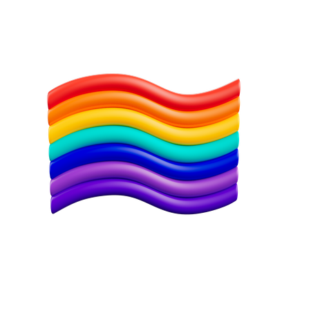 Regenbogenflagge  3D Icon