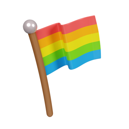 LGBTQ-Flagge  3D Icon