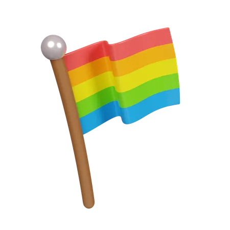 LGBTQ-Flagge  3D Icon