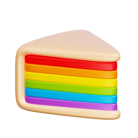 Regenbogenkuchen  3D Icon