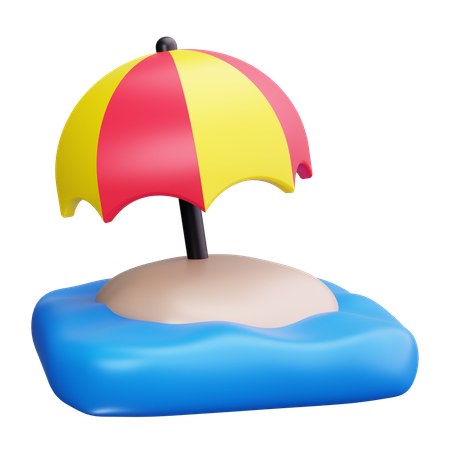 Regenschirm  3D Icon