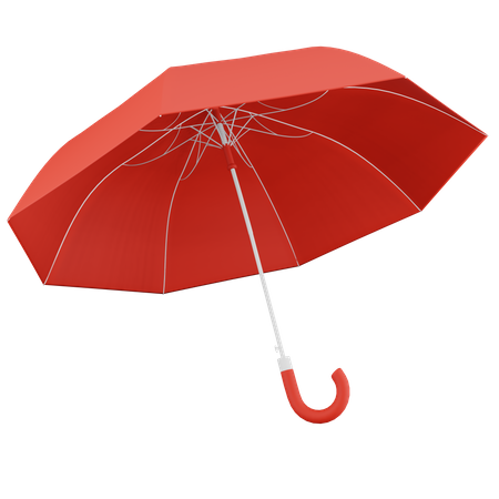 Regenschirm rot  3D Icon