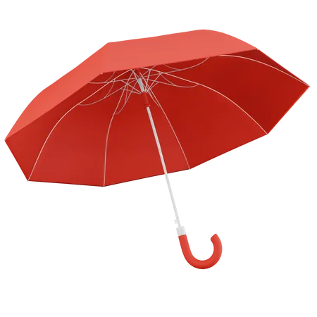 Regenschirm rot  3D Icon