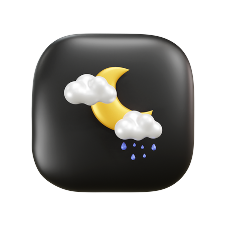 Regnerisches Wetter  3D Icon