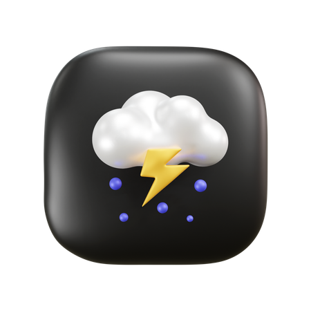 Regnerisches Wetter  3D Icon