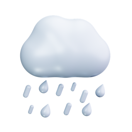 Regnerisches Wetter  3D Icon