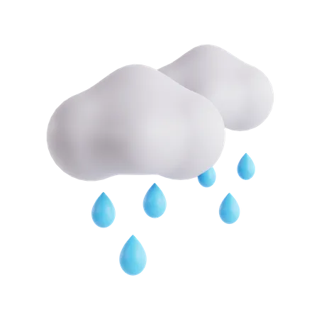 Regnerisches Wetter  3D Icon