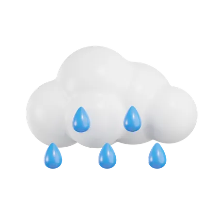 Regenwolke  3D Icon