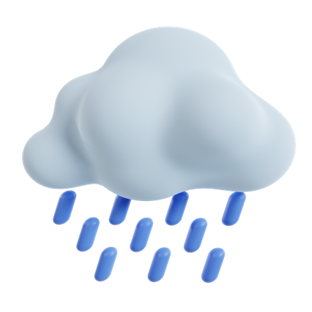 Regenwolke  3D Icon