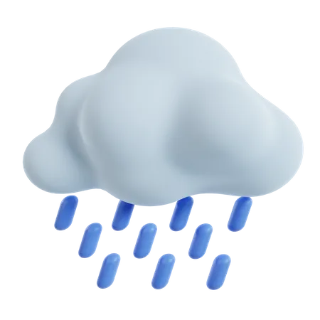 Regenwolke  3D Icon