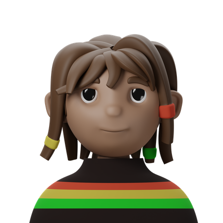 Reggae Singer  3D Icon