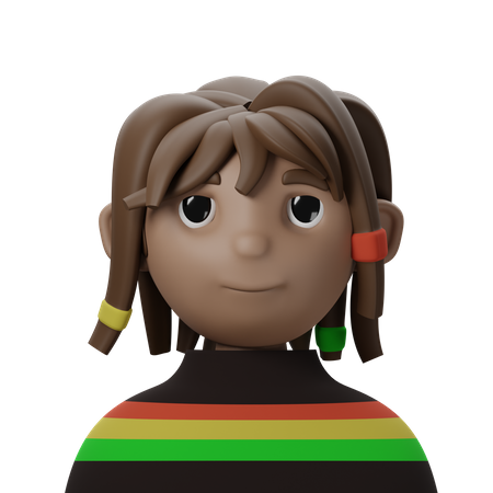 Reggae Singer  3D Icon